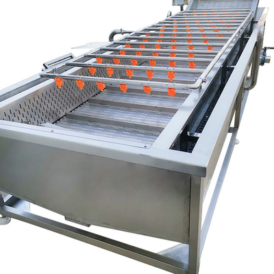 Αυτόματο πλυντήριο φρούτων 400kg 500kg/h Μηχανή πλύσης φυσαλίδων λαχανικών