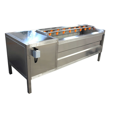 Μηχανή απολέπισης κρεμμυδιών PLC 2000kg/h Μηχανή απολέπισης δέρματος σκόρδου τζίντζερ