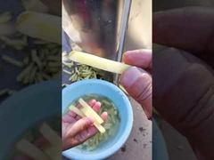 Potato peeling and slicing machine, potato washing and slicing machine, potato chip machine