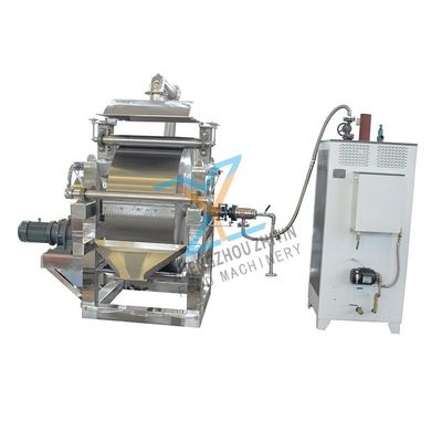 Εξοπλισμός περιστροφικού τυμπάνου ξήρανσης επεξεργασίας τροφίμων από ανοξείδωτο χάλυβα 304 ποιότητας τροφίμων Επεξεργασία τελικής σκόνης Ξηραντήρας ξέστρας