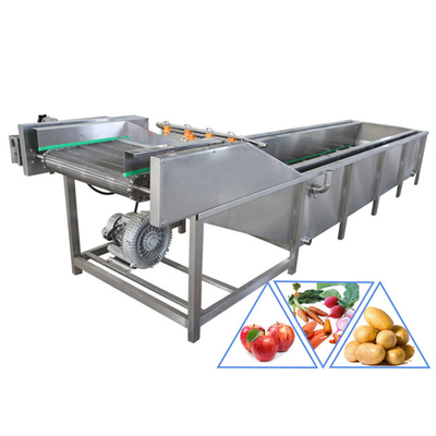 Αυτόματη μηχανή πλύσης φυσαλίδων για λαχανικά 1200kg/h