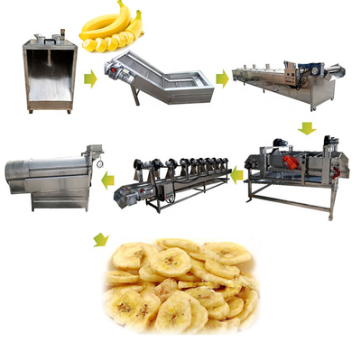 Μηχανή επεξεργασίας τσιπς μπανάνας Μηχανή παραγωγής τσιπς μπανάνας μικρής κλίμακας