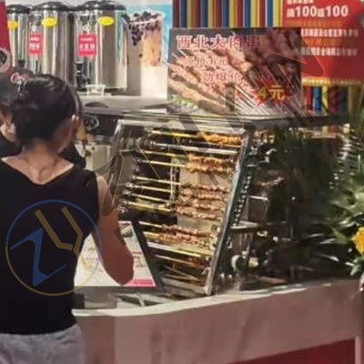 Συνεχή μηχανή BBQ ρυθμιζόμενη ταχύτητα Ηλεκτρική θέρμανση υγροποιημένο αέριο θέρμανση προσαρμοσμένη